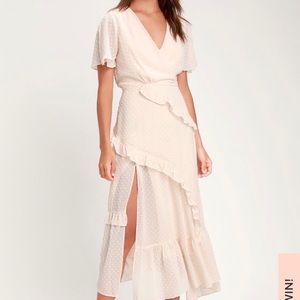 Ruffle midi dress